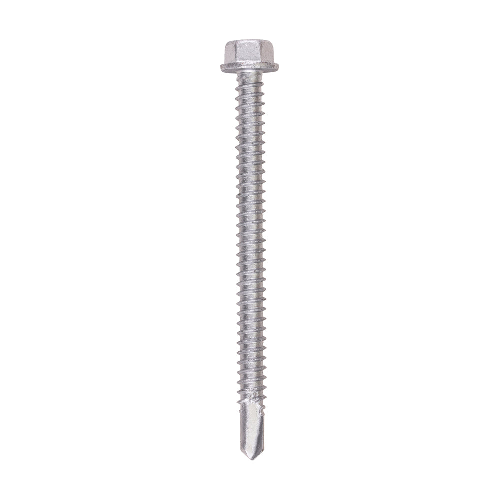 Metal Construction Light Section Screws - Hex - Self-Drilling - Bi-Metal - Exterior - Silver Organic 5.5 x 70