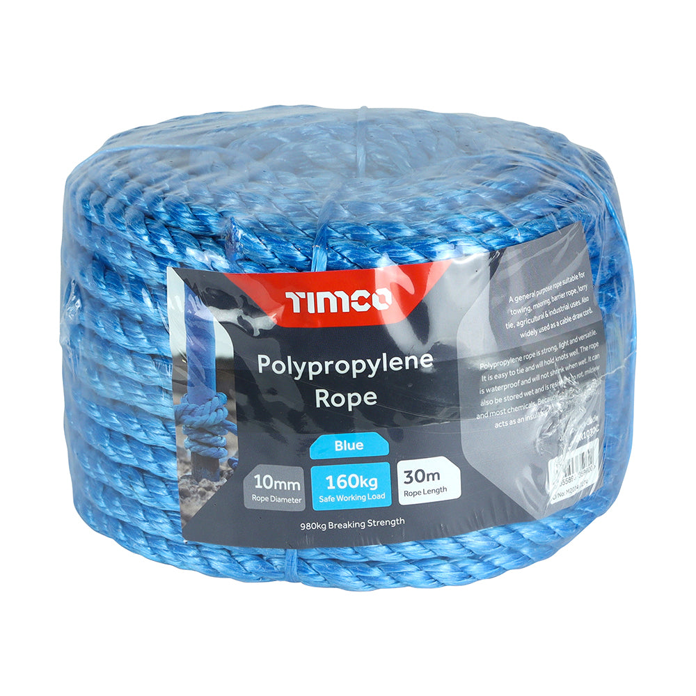 Blue Polypropylene Rope - Coil