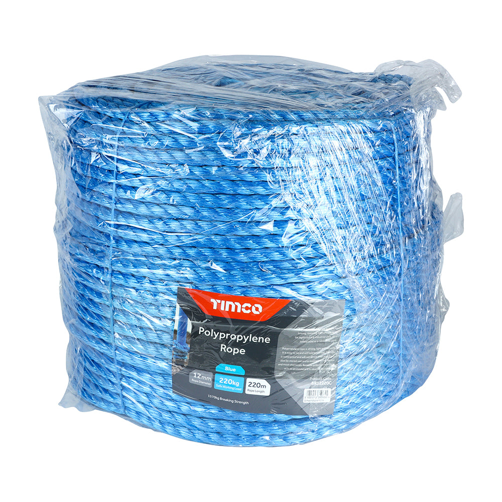 Blue Polypropylene Rope - Long Coil