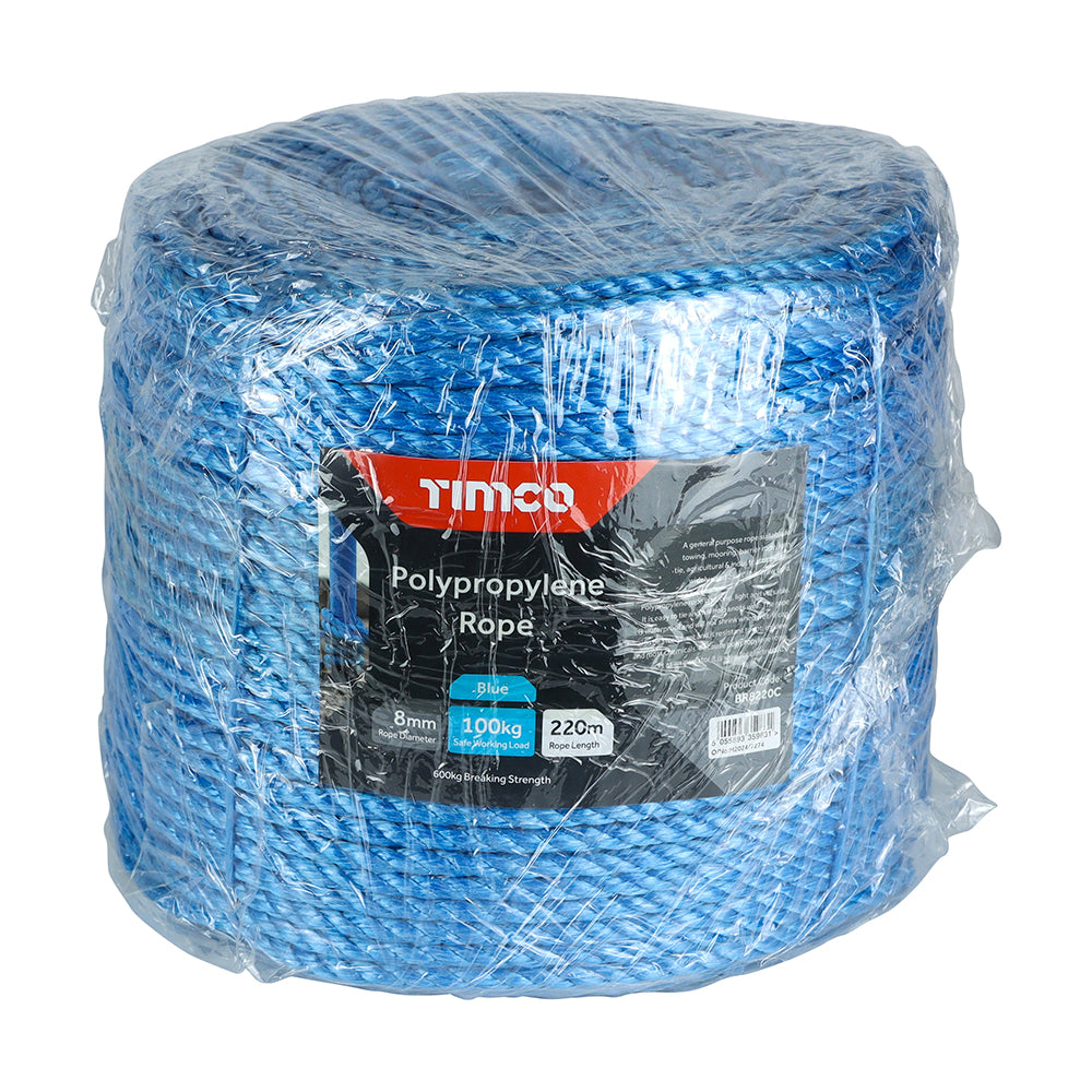 Blue Polypropylene Rope - Long Coil