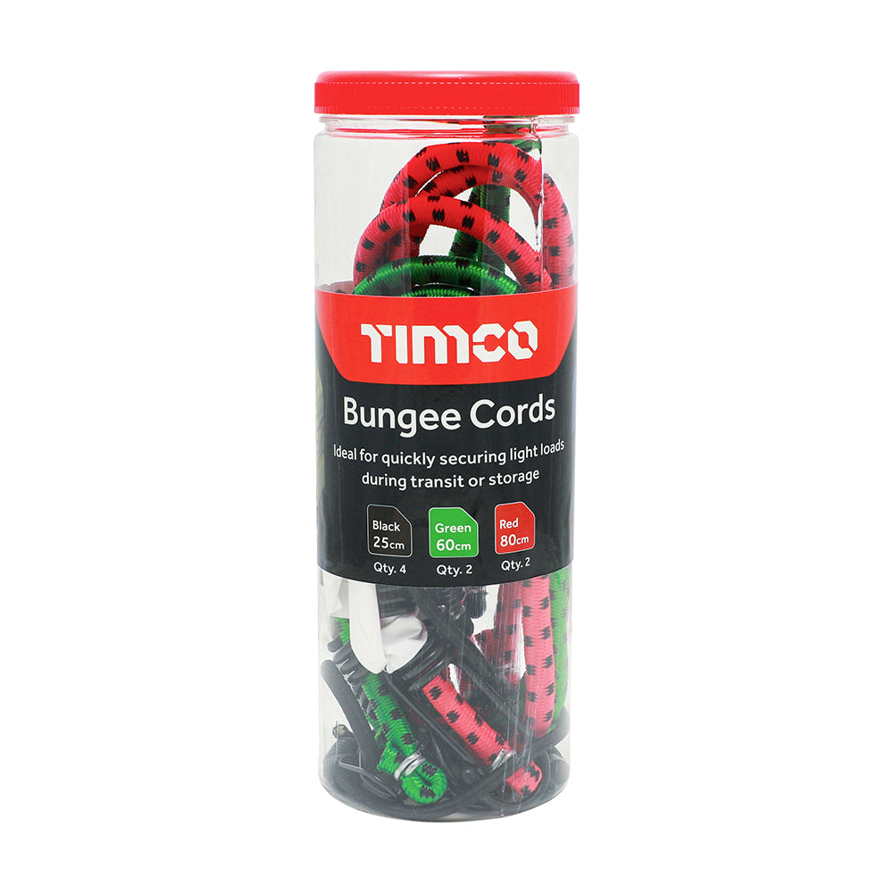 Bungee Cords - Mixed Pack 8pcs