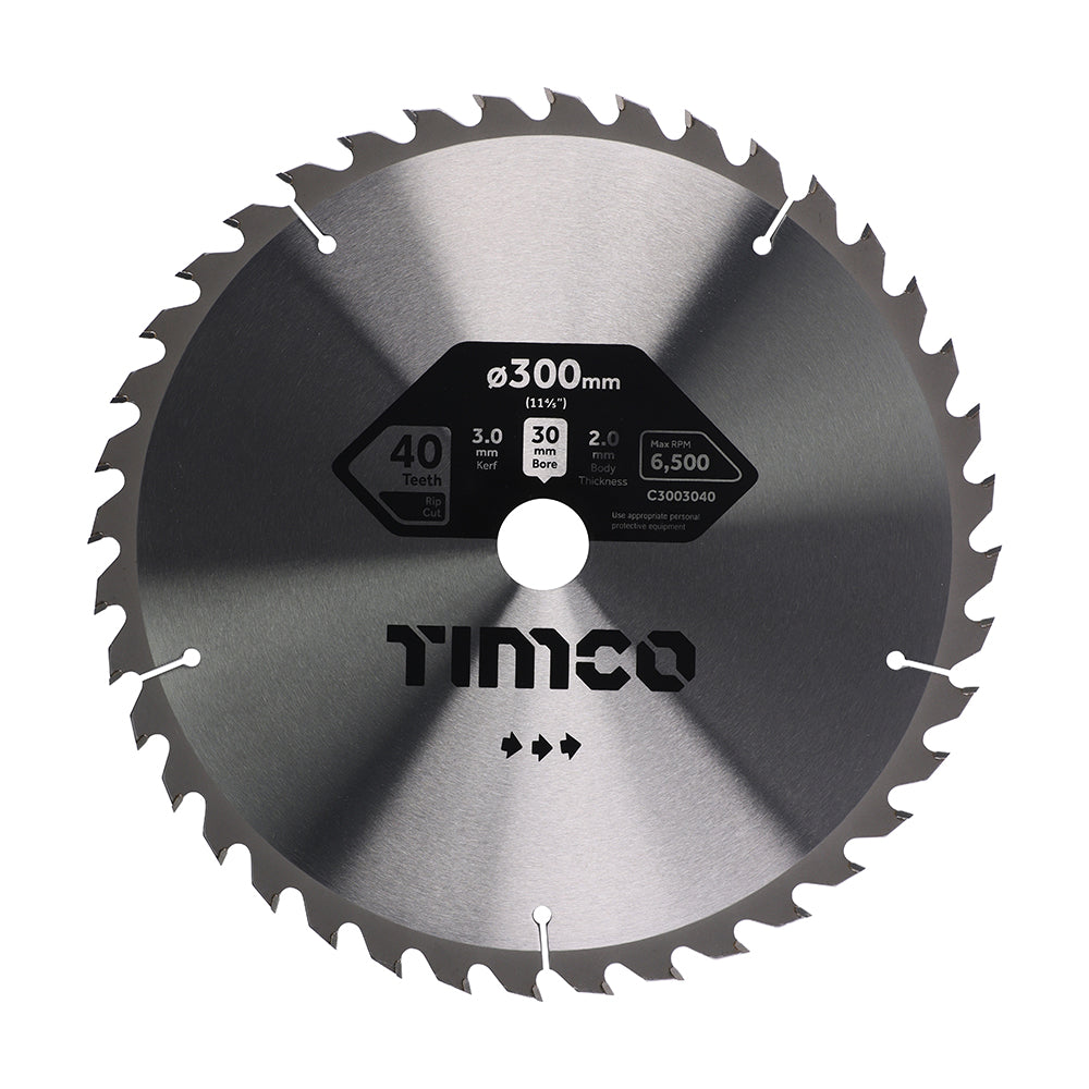 Circular Saw Blade - Trimming/Crosscut - Medium/Fine 300 x 30 x 80T