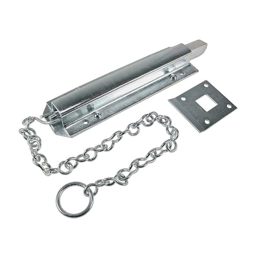 Spring Chain Bolt - Zinc 18"