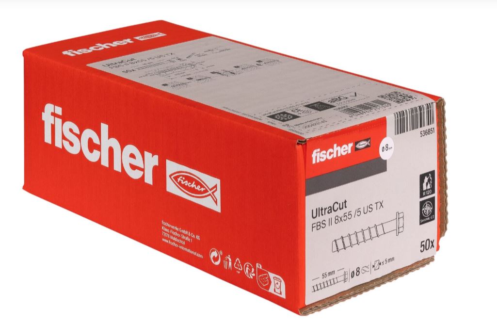Fischer Concrete Screw UltraCut FBS II US TX