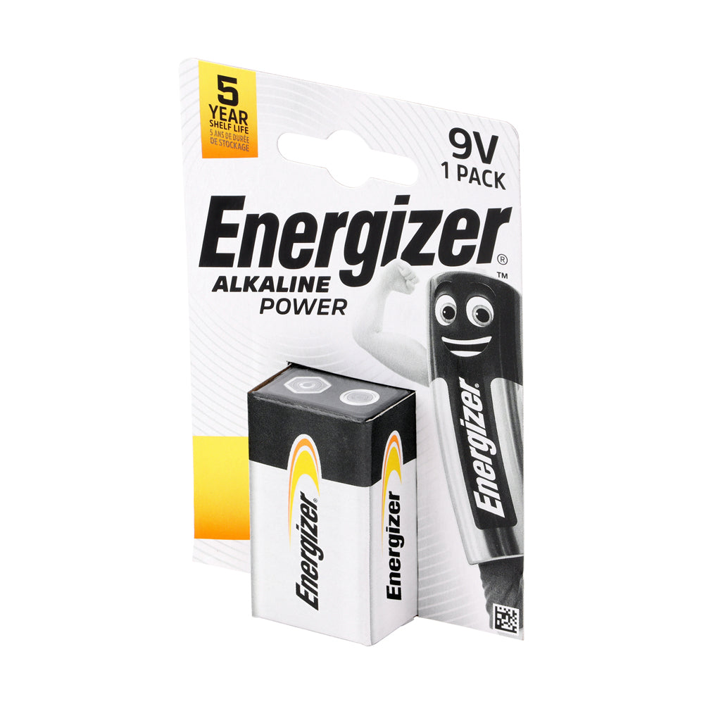 Energizer Alkaline Power 9V Battery 9V 522