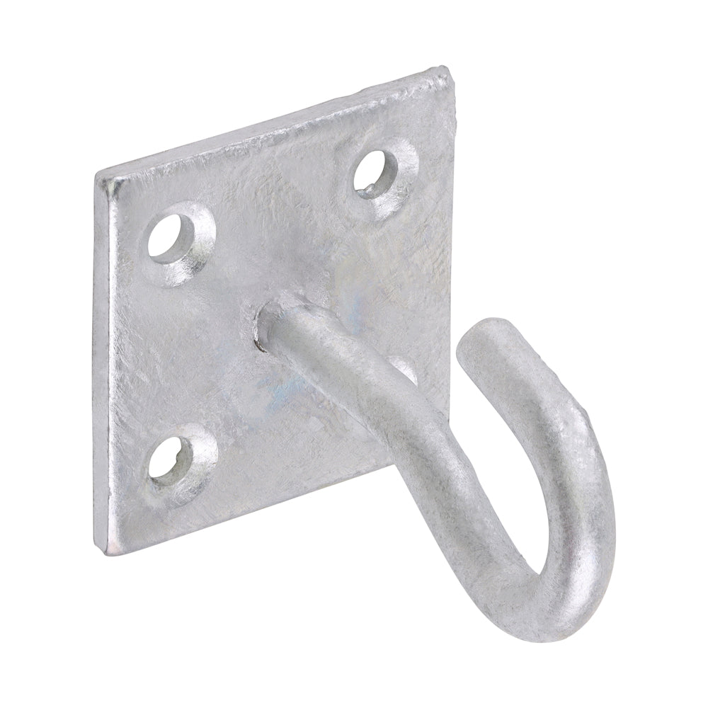 Hook on Plate - Hot Dipped Galvanised 2"
