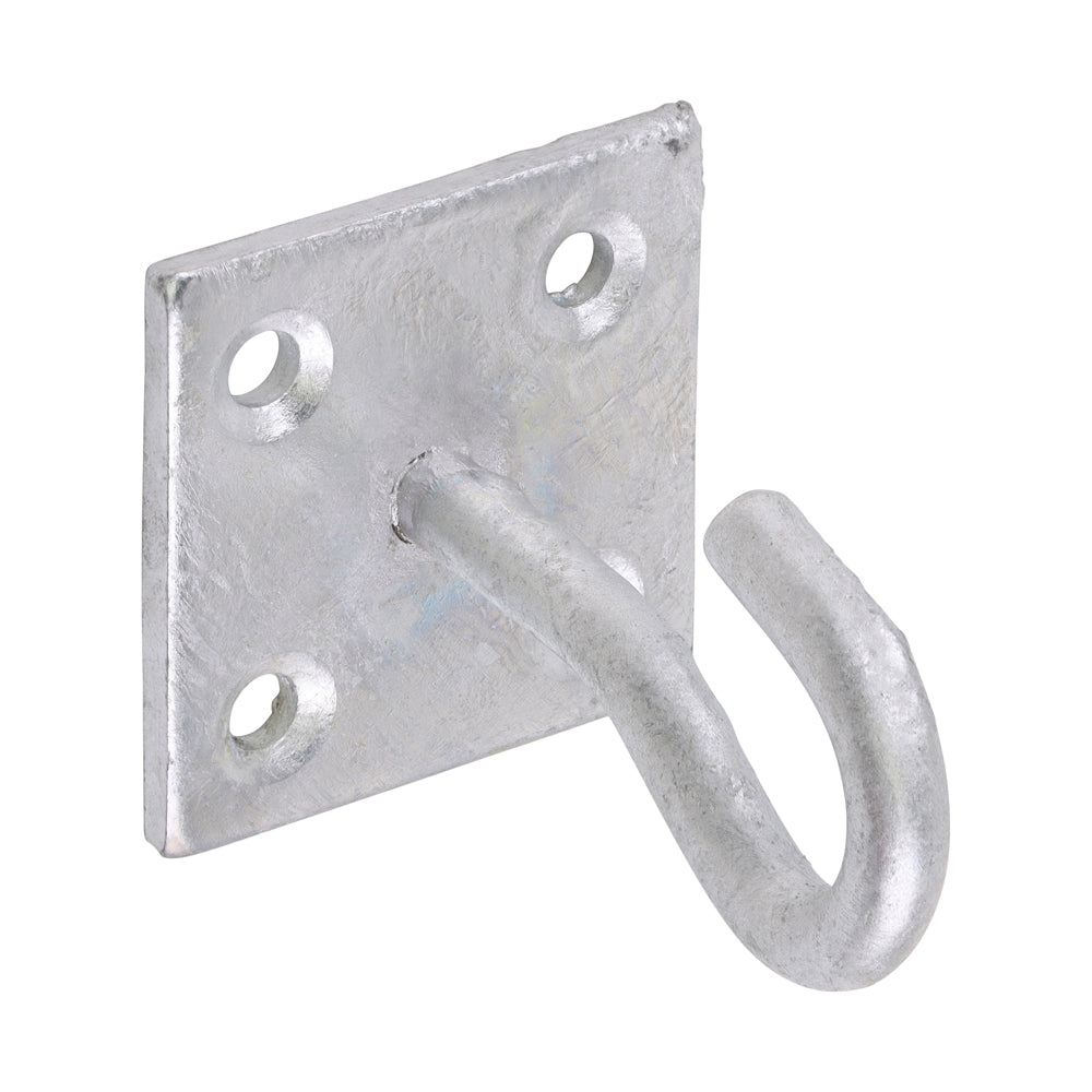 Hook on Plate - Hot Dipped Galvanised 2"