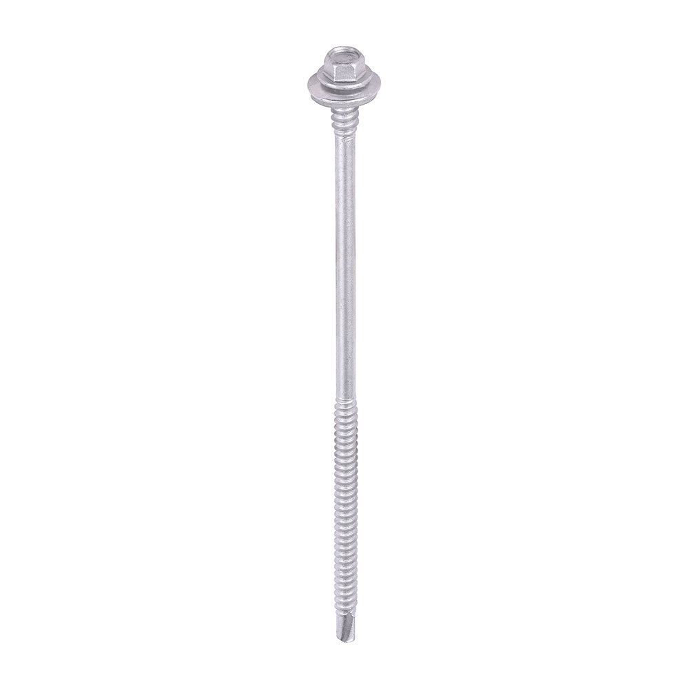 Metal Construction Composite Panel Screws - Hex - EPDM Washer - Self-Drilling - Exterior - Silver Organic 5.5/6.3 x 150