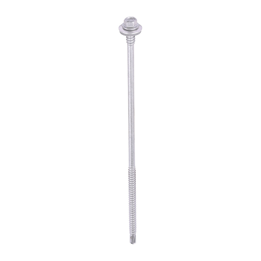 Metal Construction Composite Panel Screws - Hex - EPDM Washer - Self-Drilling - Exterior - Silver Organic 5.5/6.3 x 180