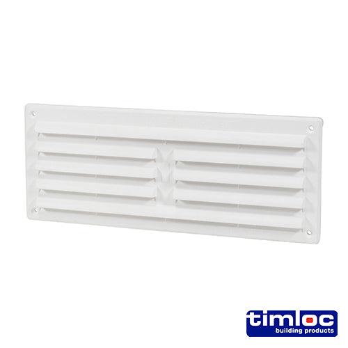 Timloc Internal Plastic Louvre Grille Vent - White - 1207W 260 x 104