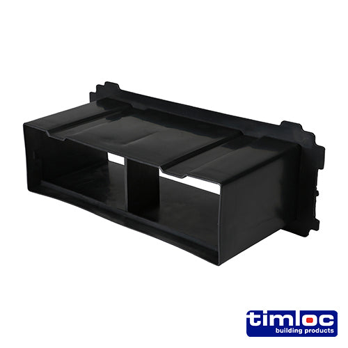 Timloc Through-Wall Cavity Sleeve Extension - Black - 1237 229 x 76