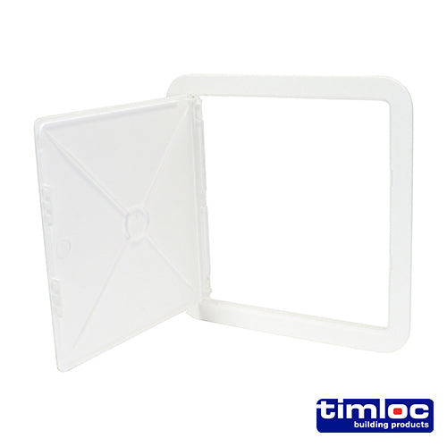 Timloc Access Panel - Plastic - Hinged - White - AP300 305 x 305