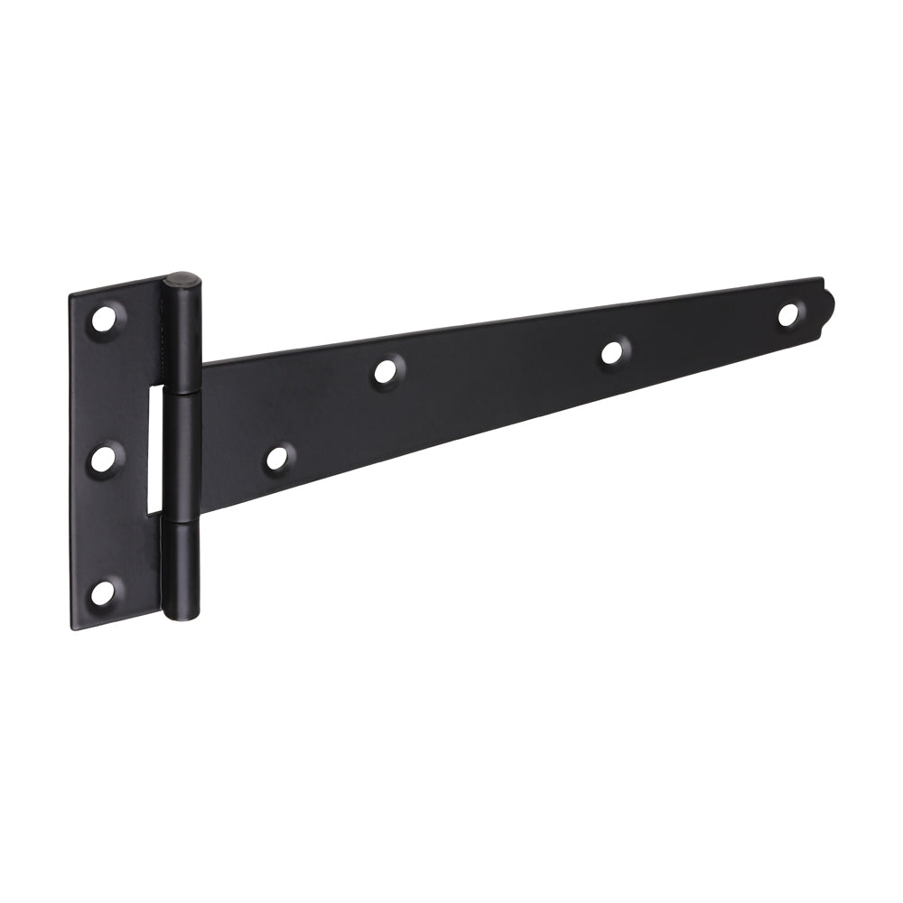 Pair of Light Tee Hinges - Black 6"