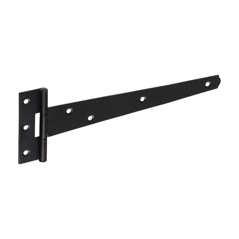Pair of Light Tee Hinges - Black 8"