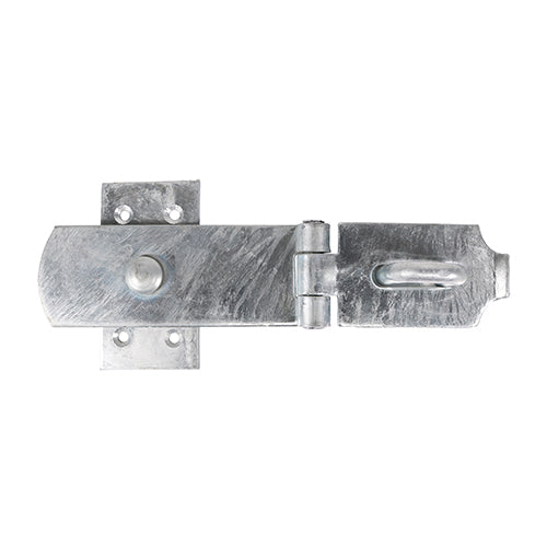 Swivel Pattern Hasp & Staple - Heavy Duty - Hot Dipped Galvanised 8"