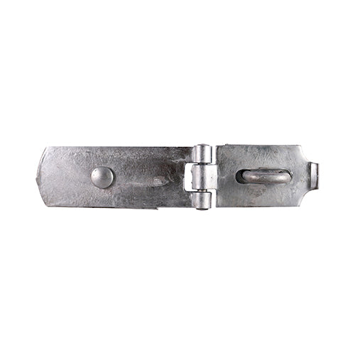 Swivel Pattern Hasp & Staple - Heavy Duty - Hot Dipped Galvanised 8"