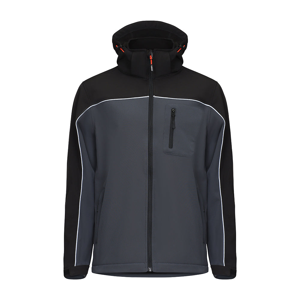 Soft Shell Jacket - Grey/Black Large
