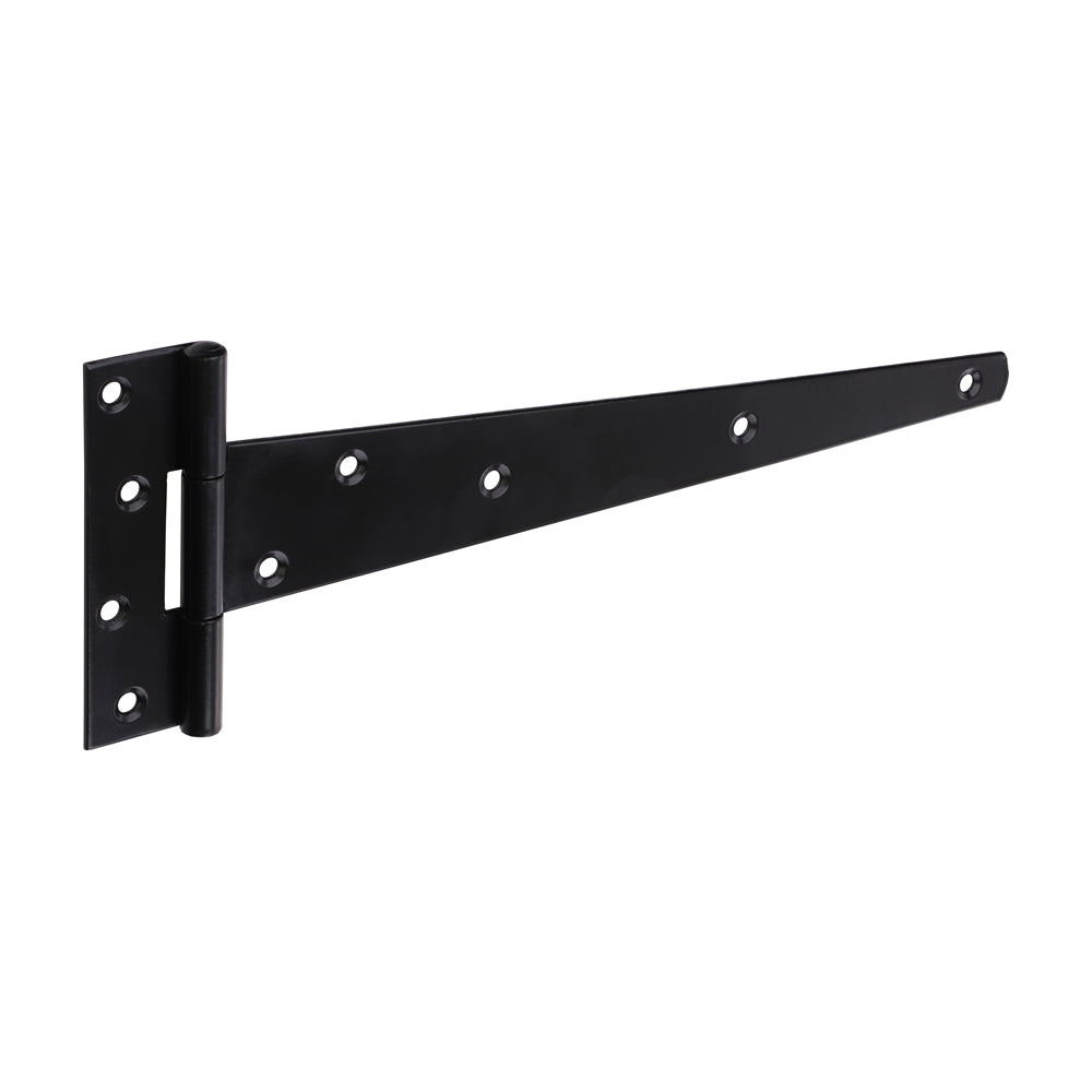 Pair of Strong Tee Hinges - Black 12"