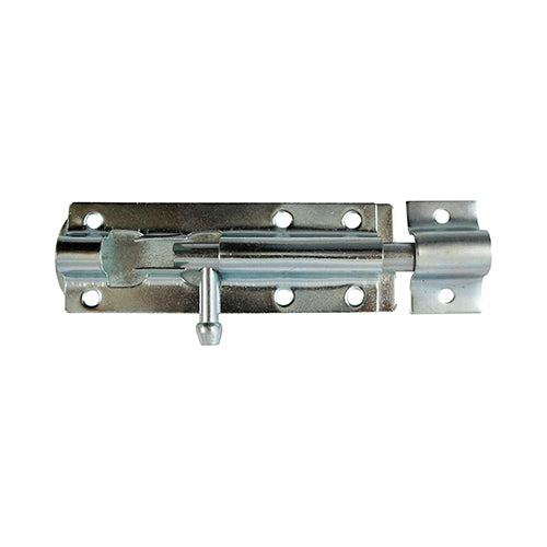 Straight Tower Bolt - Zinc 10"