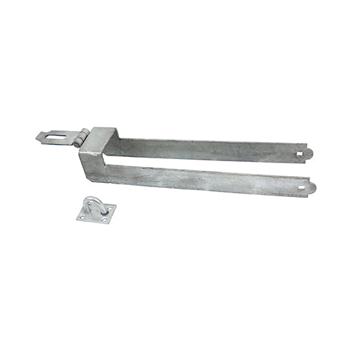 Throw-Over Locking Gate Loop - Hot Dipped Galvanised 450mm