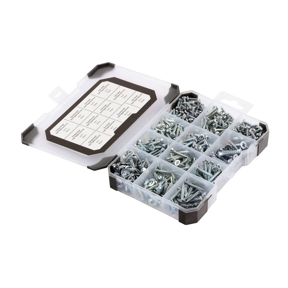 Mixed Tray - Self-Tapping Screws – Zinc 475pcs