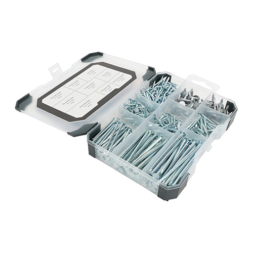 Mixed Tray - Nails - Galvanised - Bright 300pcs
