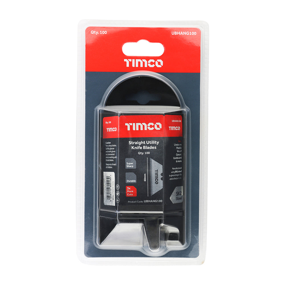 TIMco - Utility Knife Blades Pack of 100