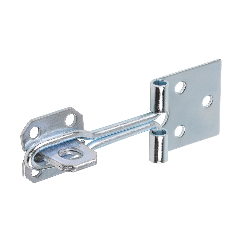Wire Pattern Hasp & Staple - Zinc 4"