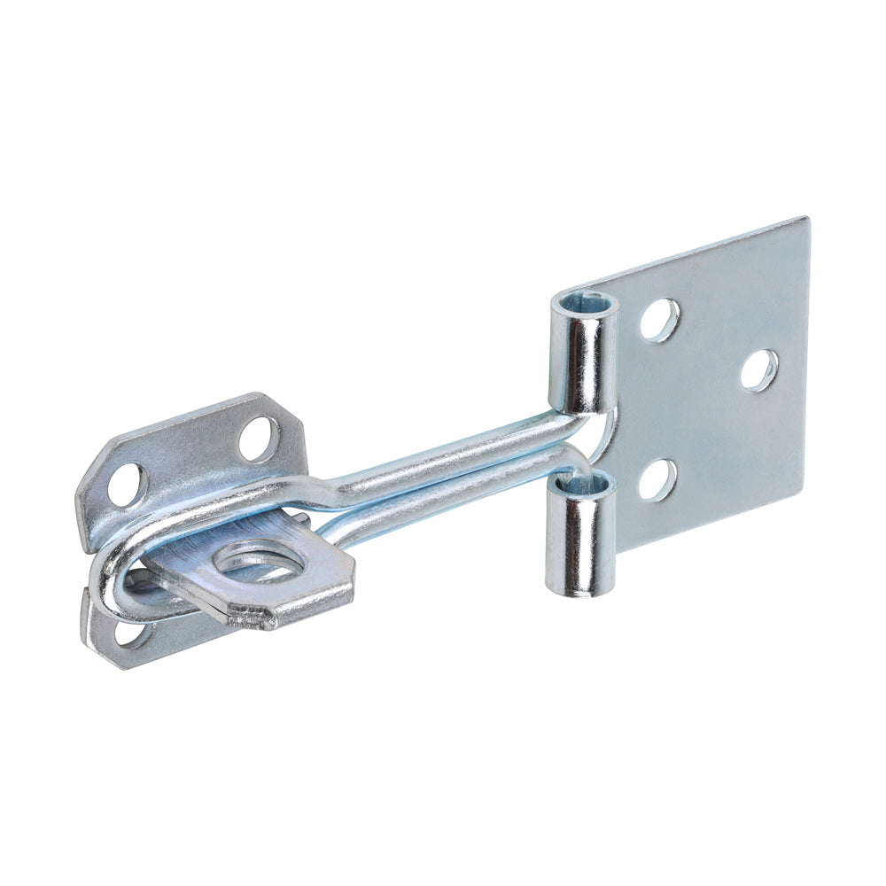 Wire Pattern Hasp & Staple - Zinc 4"