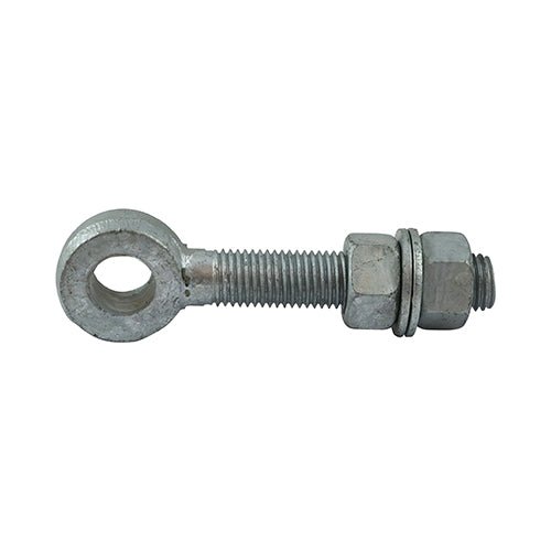 Adjustable Gate Eyes with Nuts - Hot Dipped Galvanised