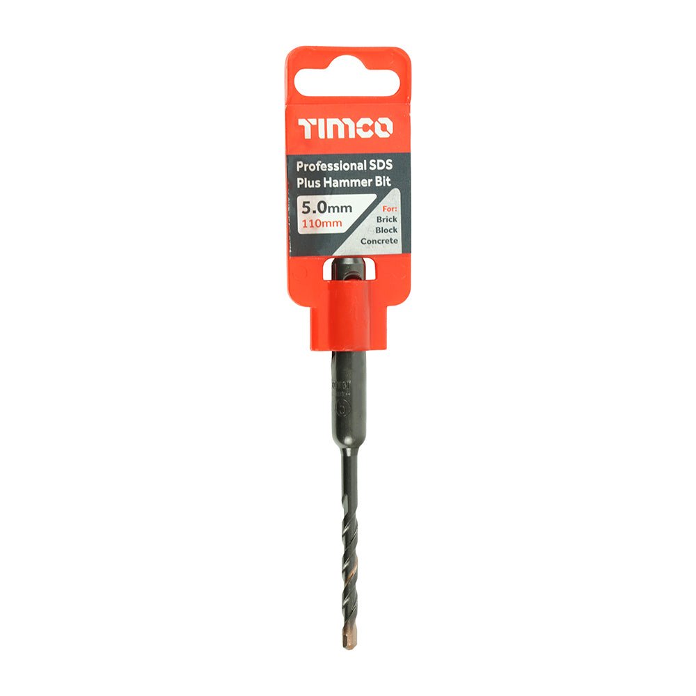 Professional SDS Plus Hammer Bit - 5.0 x 110