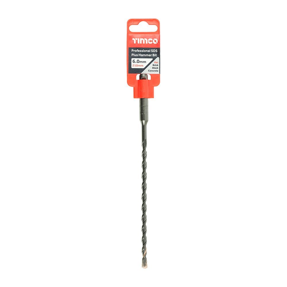 Professional SDS Plus Hammer Bit - 6.0 x 210