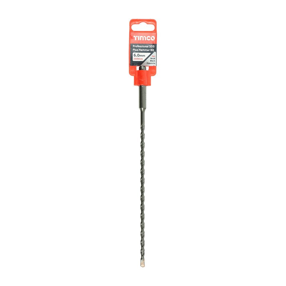 Professional SDS Plus Hammer Bit - 6.0 x 260