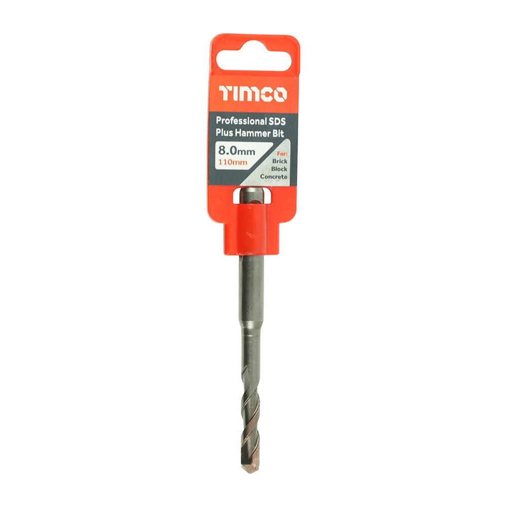 Professional SDS Plus Hammer Bit - 8.0 x 110