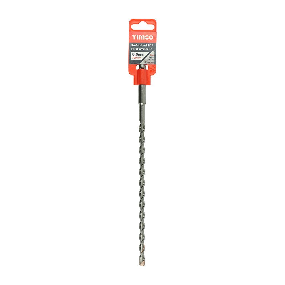 Professional SDS Plus Hammer Bit - 8.0 x 260