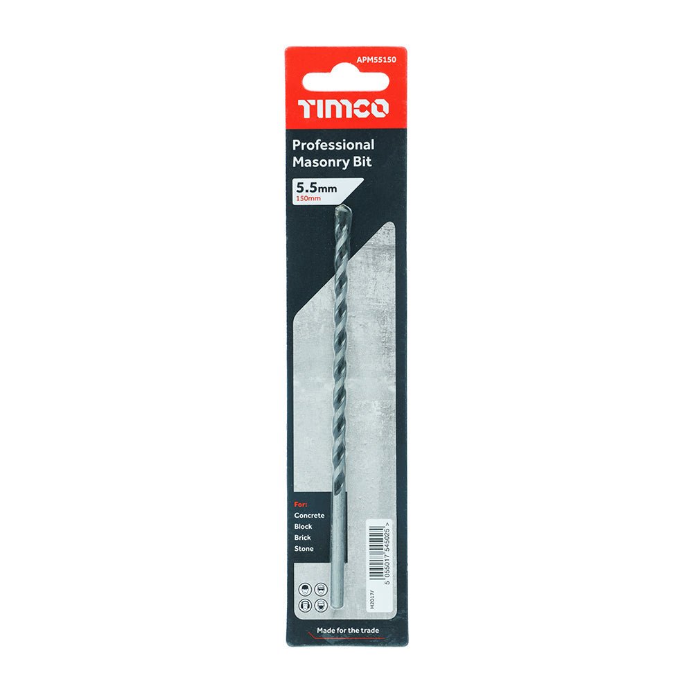 Professional Masonry Bit - 5.5 x 150