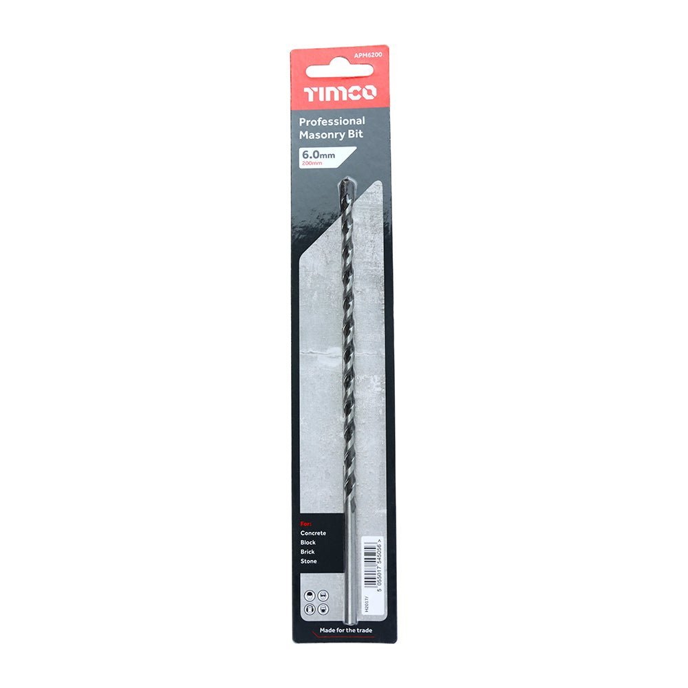 Professional Masonry Bit - 6.0 x 200
