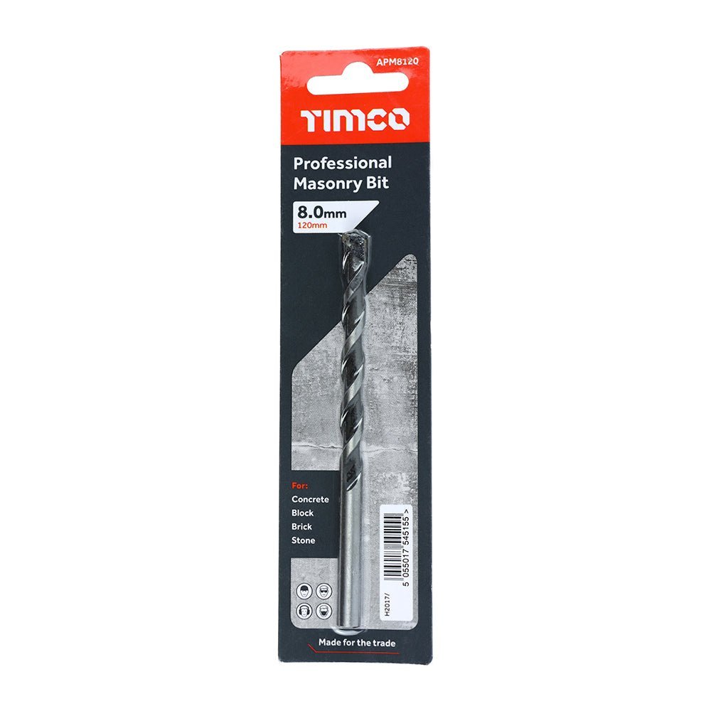 Professional Masonry Bit - 8.0 x 120