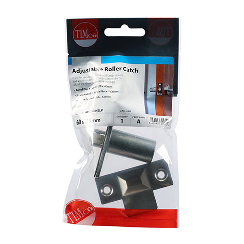 Adjustable Roller Catch - Nickle