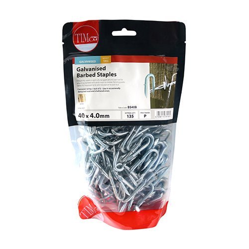 Barbed Staples - Galvanised