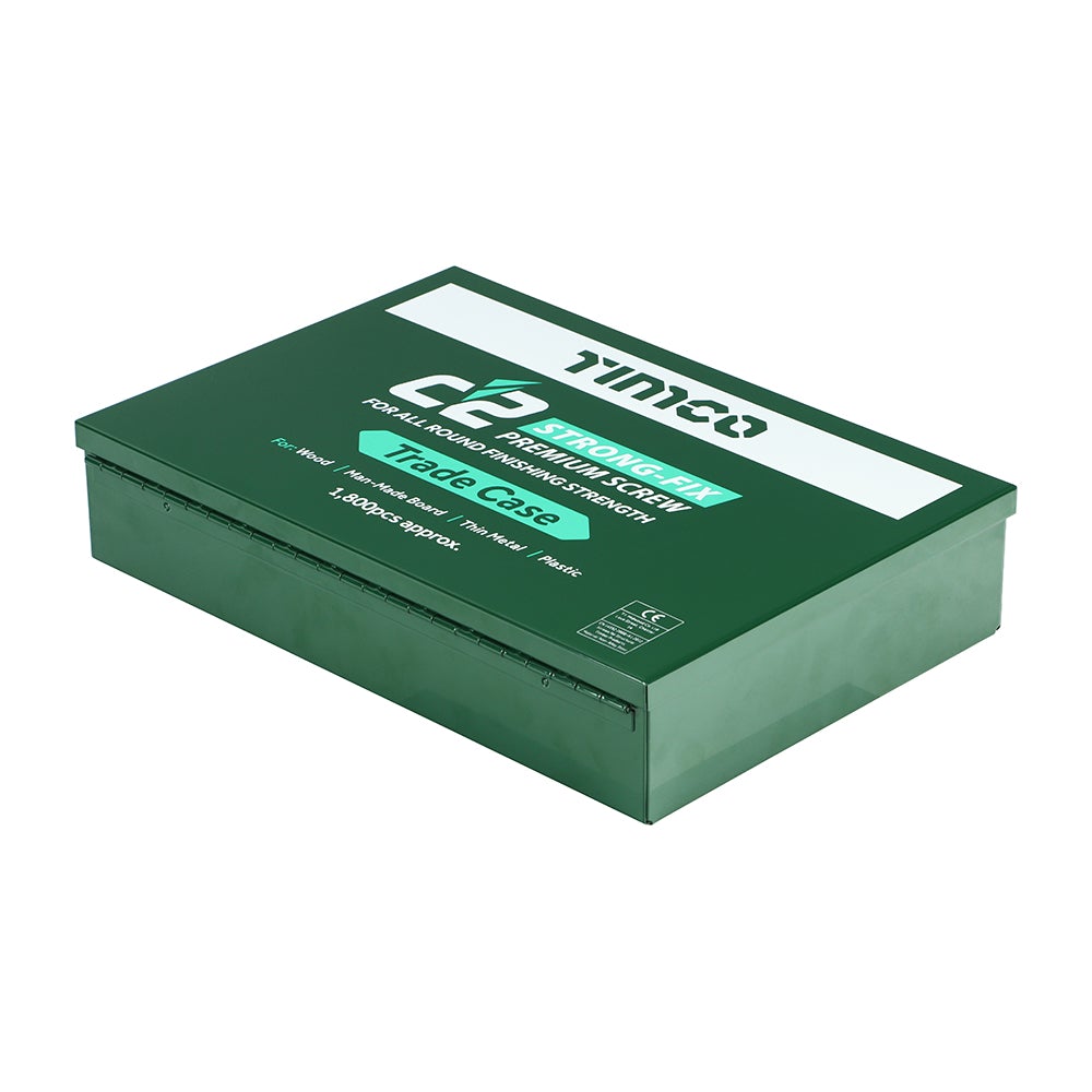 C2 Strong-Fix Premium Multi-Purpose Screws - Assorted Trade Case - PZ -Double Countersunk - Yellow