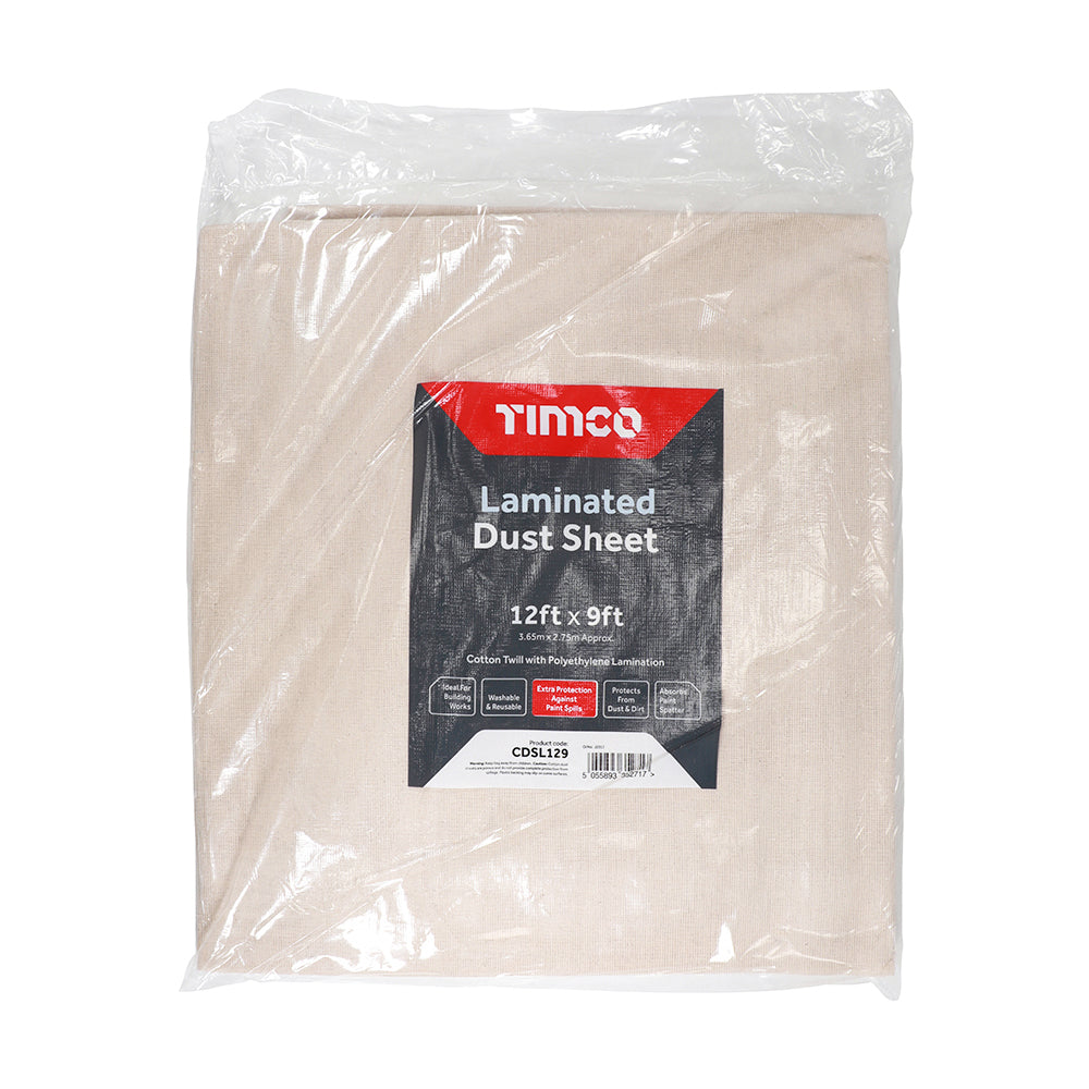Professional Dust Sheet - Laminated - Handy Size
