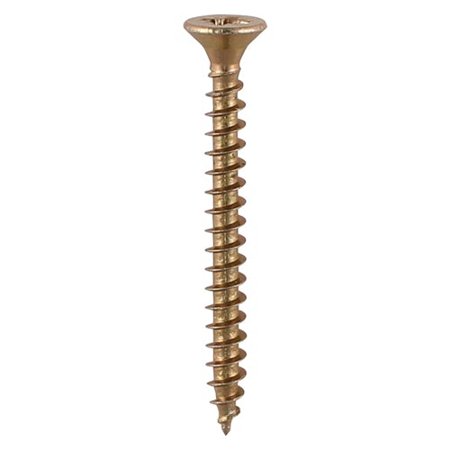 Classic Multi-Purpose Screws - Mixed Pack - PZ - Double Countersunk - Yellow - 1400pcs