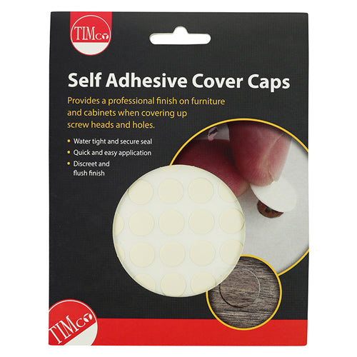 Self-Adhesive Cover Caps - Ivory