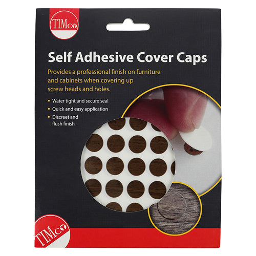 Adhesive Caps Mahogany
