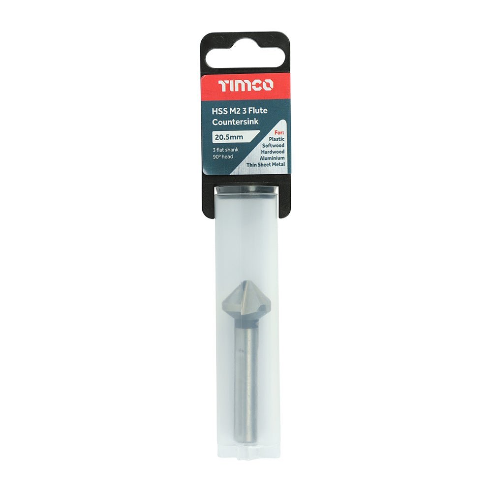3 Flute Countersink- 20.5mm