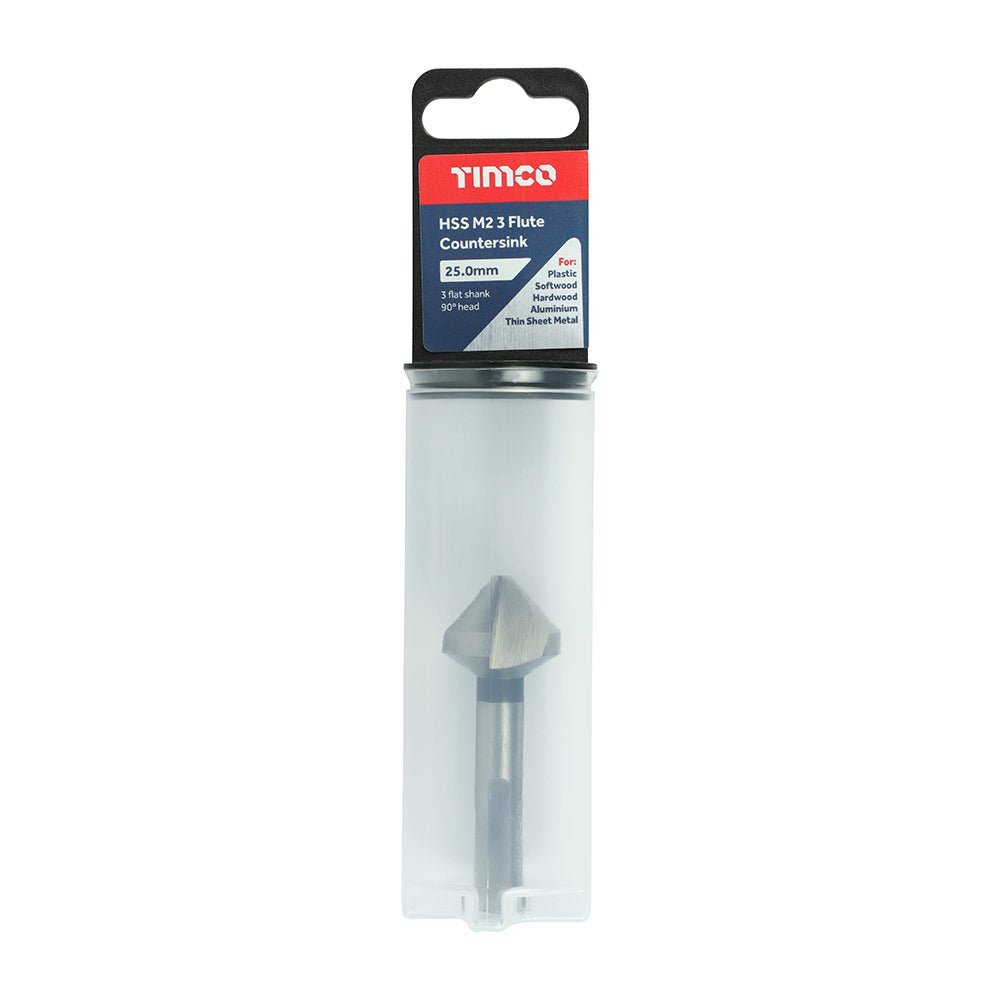 3 Flute Countersink- 25.0mm