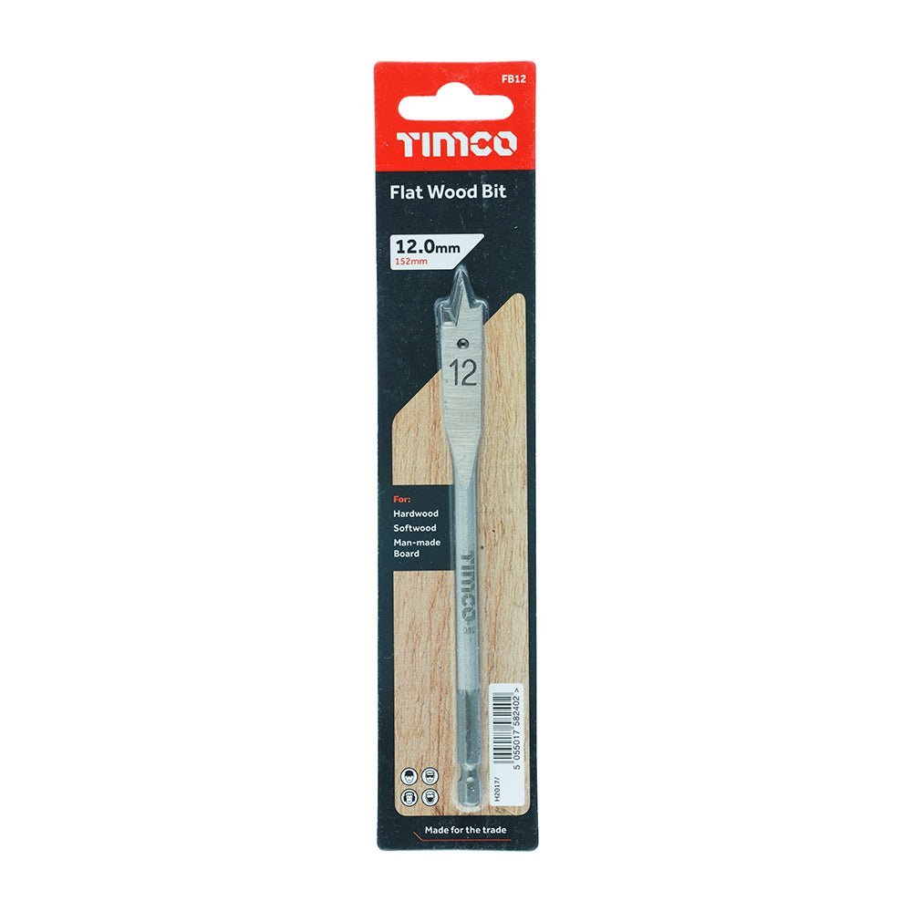 Flat Wood Bit - 12.0 x 152