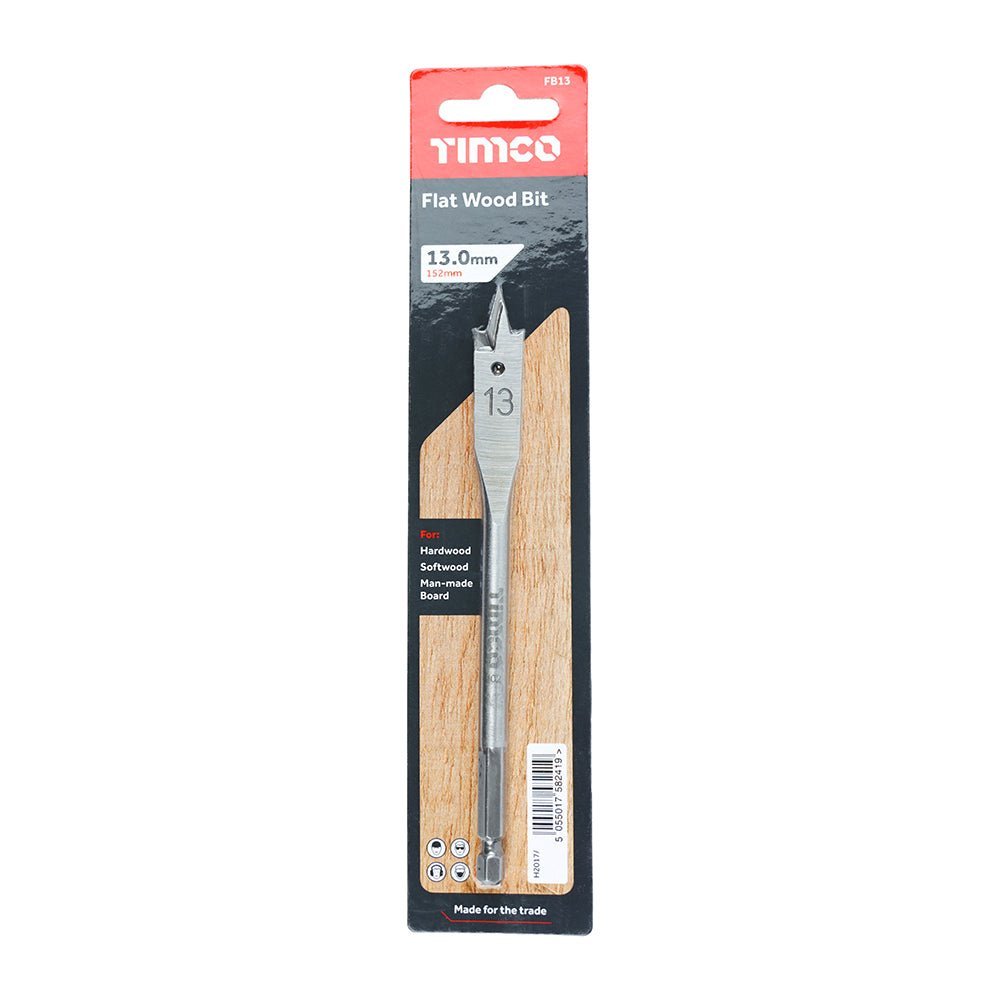 Flat Wood Bit - 13.0 x 152
