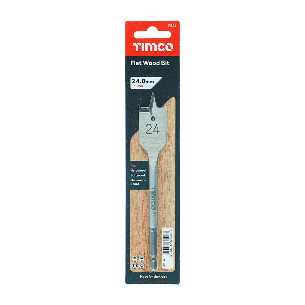 Flat Wood Bit - 24.0 x 152
